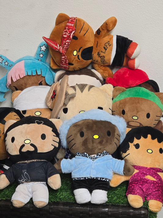 HELLO KITTY RAPPERS PLUSH (Over 25 Kinds!) + Free Keychains/Stickers/TCG